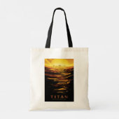 Titan grootste maan van planeet Saturnus Tote Bag (Achterkant)