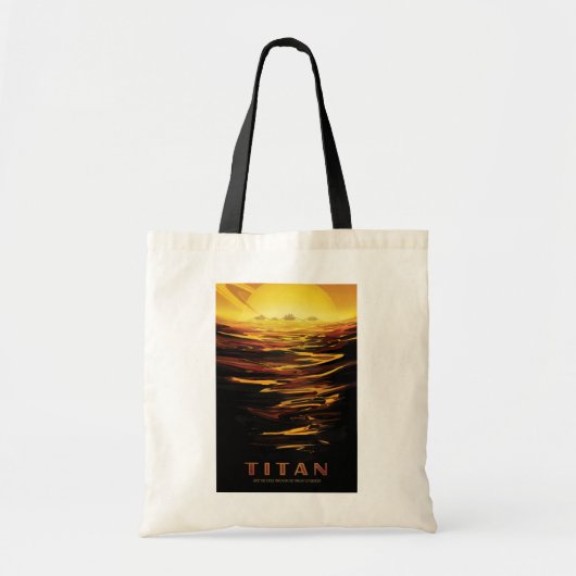 Titan grootste maan van planeet Saturnus Tote Bag (Voorkant)