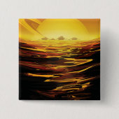 Titan grootste maan van planeet Saturnus Vierkante Button 5,1 Cm (Voorkant)