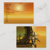 TITAN IN DE DESERT VAN HYPERION / Reflecties Visitekaartje (Voorkant / Achterkant)