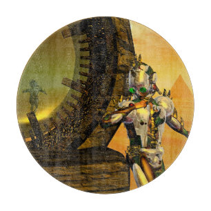 TITAN IN DE DESERT VAN HYPERION Science Fiction Snijplank