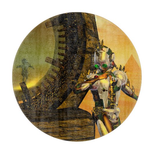 TITAN IN DE DESERT VAN HYPERION Science Fiction Snijplank (Voorkant)