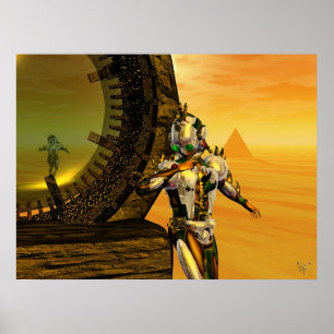 TITAN IN DE WOESTIJN VAN HYPERION,Science Fiction Poster