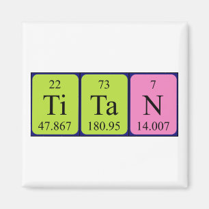 Titan periodieke table name magnet magneet