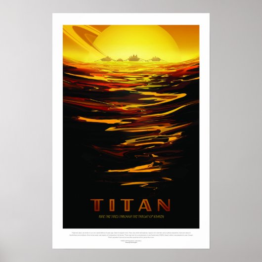 Titan, reisposter poster (Voorkant)