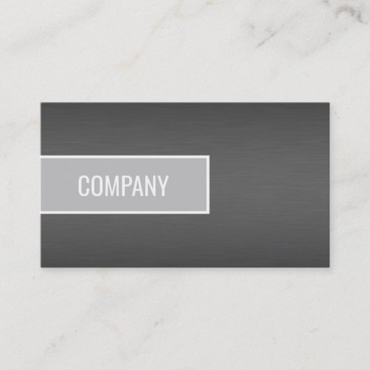 Titane brossé avec carte de visite orange brûlé (Devant)