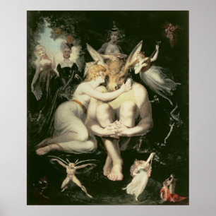 Titania Awakes, Omringd door Bediende Poster
