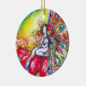 TITANIA RED VIBRANT RUBY KERAMISCH ORNAMENT (Rechts)