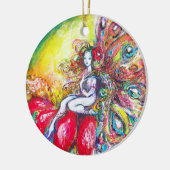 TITANIA RED VIBRANT RUBY KERAMISCH ORNAMENT (Links)