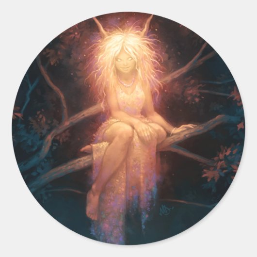 Titania Ronde Sticker (Voorkant)