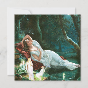 Titania Slapen in het maanlicht - Simmons Art Kaart