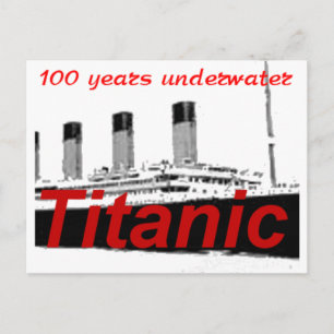 Titanic: 100 jaar onder water briefkaart
