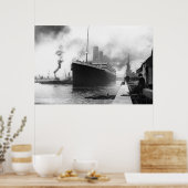 Titanic 10 april 1912 poster (Keuken)