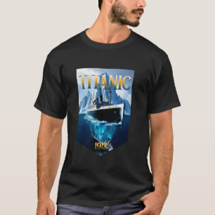 Titanic 1912 RMS Cruise Ship Voyage Mannen Wo T-shirt