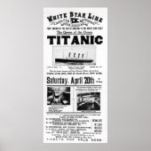 Titanic 3rd Class Adverteren Poster (Voorkant)