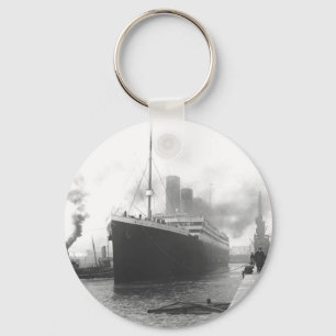 Titanic aan de kades van Southampton Sleutelhanger