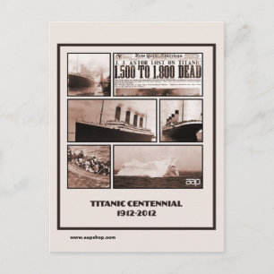 Titanic Centennial Memorial 1912-2012 Briefkaart