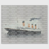 Titanic  Classic White Star Line Ship Cadeaupapier (Vlak)