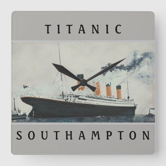 TITANIC Clock Vierkante Klok (Voorkant)