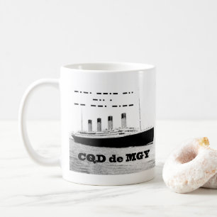 Titanic CQD de MGY Wireless Distress Signal Koffiemok