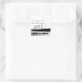 Titanic CQD de MGY Wireless Distress Signal Vierkante Sticker (Tas)