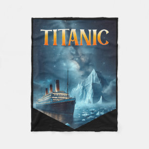 Titanic Cruise Ship Iceberg 1912 RMS Voyage Mannen Fleece Deken