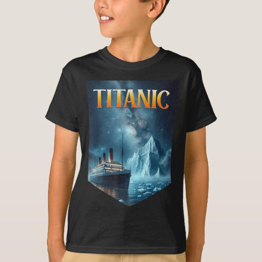 Titanic Cruise Ship Iceberg 1912 RMS Voyage Mannen T-shirt (Voorkant)