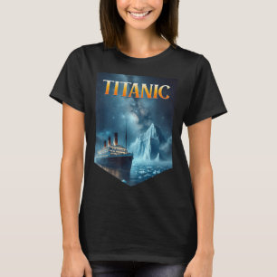 Titanic Cruise Ship Iceberg 1912 RMS Voyage Mannen T-shirt