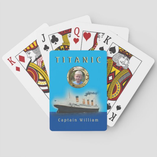 Titanic Custom Photo Pplaykaarten Pokerkaarten (Achterkant)