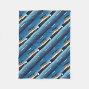 Titanic dive fleece deken