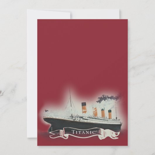 Titanic Event Kaart (Achterkant)