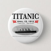 Titanic Ghost Ship Button (rond) (vierkant tegen) (Voorkant)