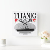 Titanic Ghost Ship Clock Vierkante Klok (Huis)