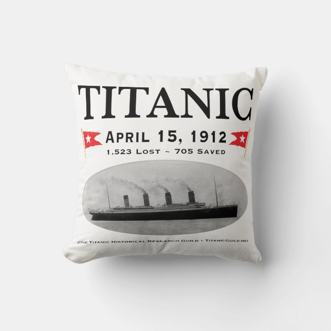 Titanic Ghost Ship Pillow Sierkussen 20"x20" (Voorkant)