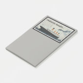TITANIC Gray Ship Post-it® Notes (Schuin)