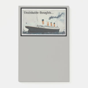 TITANIC Gray Ship Post-it® Notes