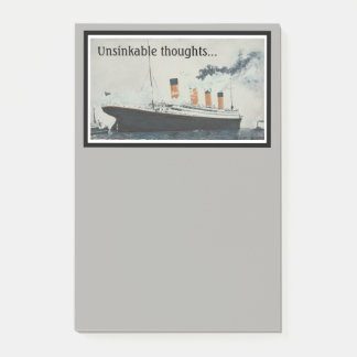 TITANIC Gray Ship Post-it® Notes