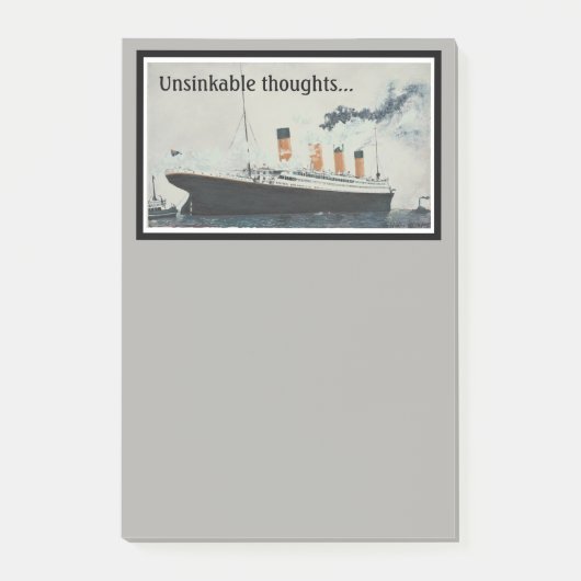 TITANIC Gray Ship Post-it® Notes (Voorkant)