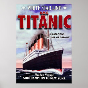 TITANIC ... het droomschip Poster