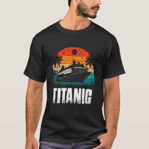 Titanic het onzinkbare schip Retro Sunset Enthusia T-shirt