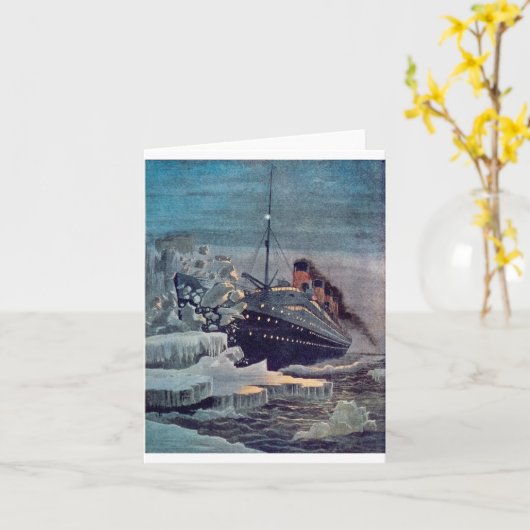 Titanic Hits Iceberg Kaart (Gele Bloem)