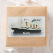 Titanic  Iceberg Grey White Star Line Ship Etiket (Insitu)