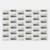 Titanic Iceberg Grey White Star Line Ship Inpakpapier Vel (Voorkant 2)
