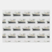 Titanic Iceberg Grey White Star Line Ship Inpakpapier Vel (Voorkant)