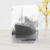 Titanic in de dokken van Southampton Kaart (Gele Bloem)