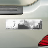 Titanic in de haven van Southampton Bumpersticker (Op auto)