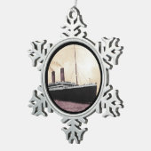Titanic in Zee Tin Sneeuwvlok Ornament (Rechts)