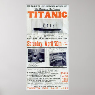 Titanic Koningin Van De Oceaan - White Star Line Poster