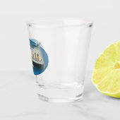 Titanic Maritime Blue White Star Line Ship Shot Glas (Rechts)