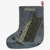 Titanic Maritime Disaster Shipwreck Grote Kerstsok (Achterkant)